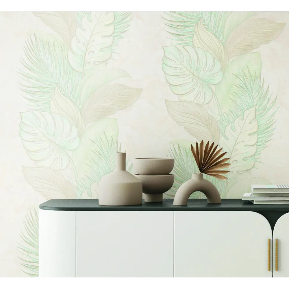 Обои флизелиновые Артекс Аделунга зеленые 1.06 м 10921-03 STLM-2075182 - Вид №2