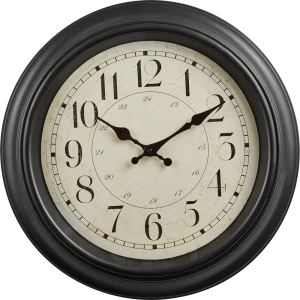 Часы настенные Atmosphera круглые пластик цвет серебро бесшумные ø 40 см