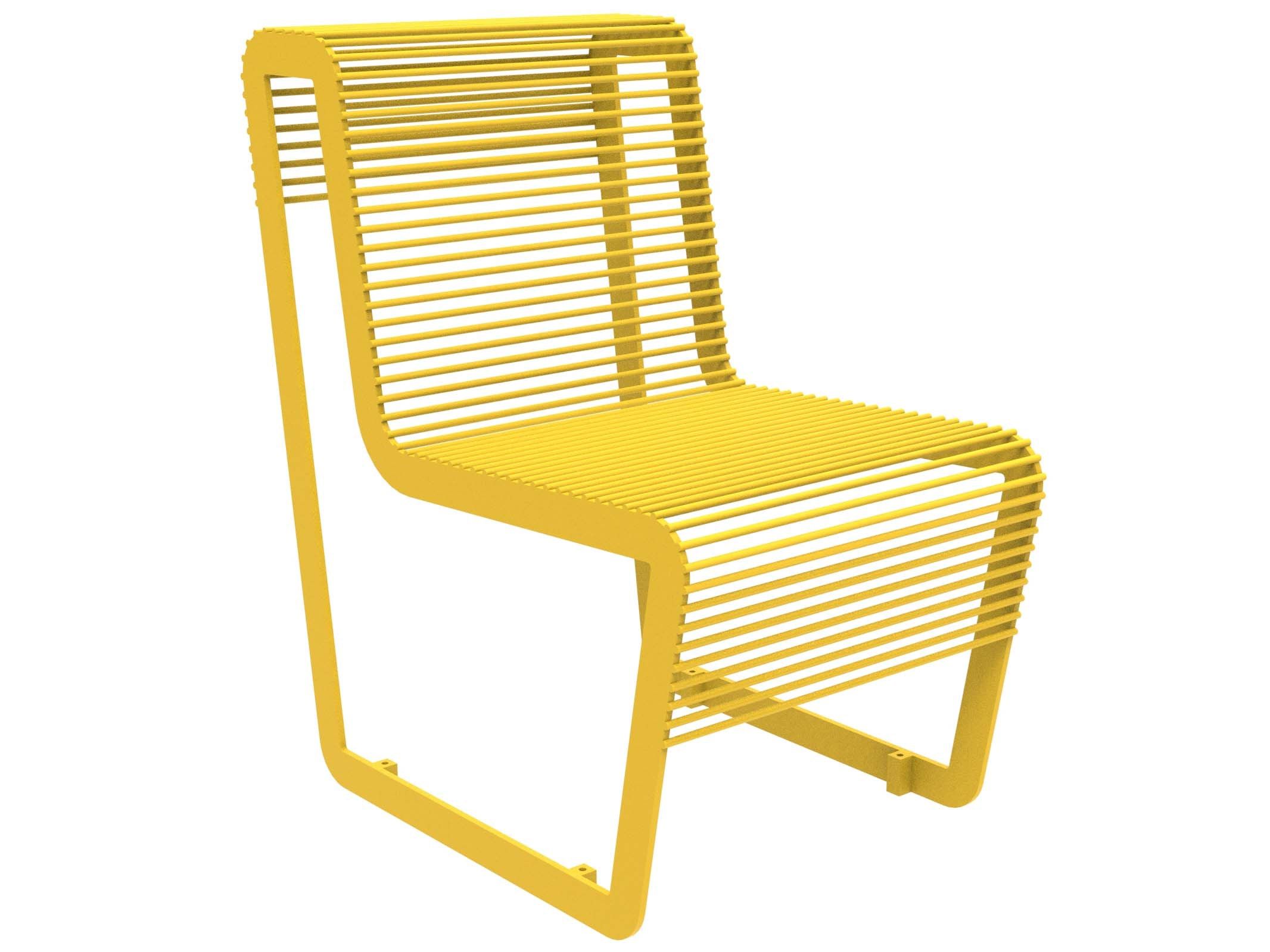 Оцинкованная стальная скамья со спинкой Lazzari Light ARCH-00005945 - Вид №13