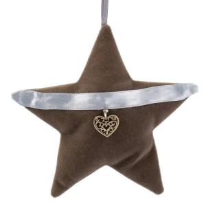 Украшение ёлочное «Звезда», 9 см, металл