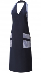 60670 Фартук DOREY с нагрудником dark blue (темно-синий) DOKER  Одежда для официантов  размер