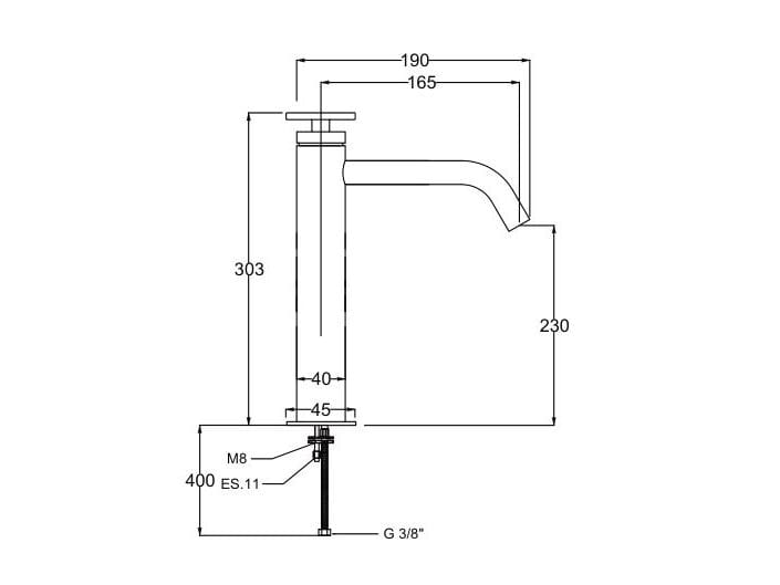 Однорычажный смеситель для раковины QD Magistro Lab Tomeo ARCH-00108600 - Вид №2