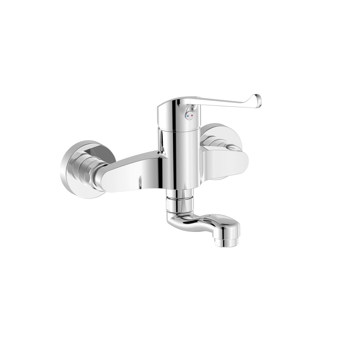 Однорычажный смеситель для настенной раковины в ОБЩЕСТВЕННЫХ МЕСТАХ-2163200111 TRES Medical