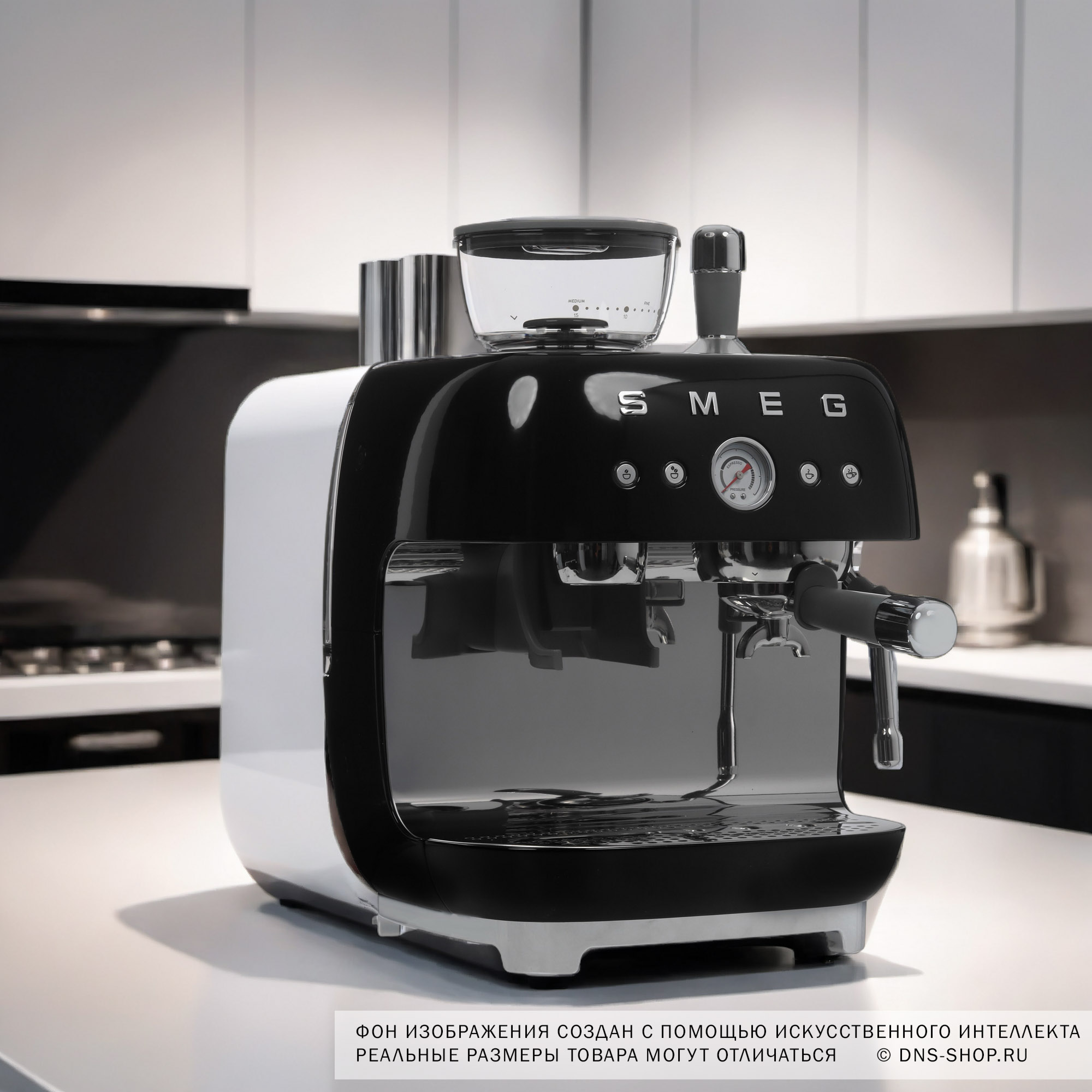 5488486 Кофеварка рожковая Smeg EGF03BLEU черный STDN-0021178 - Вид №14