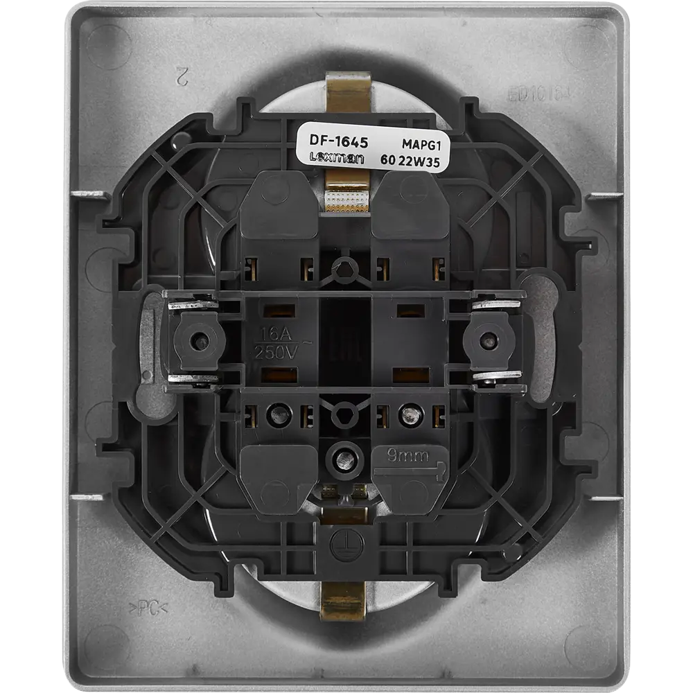 LEXMAN LILIAN - Двойная розетка скрытого монтажа в алюминиевом исполнении 86761302 STLM-0071320 - Вид №3