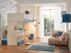 Состав с двухъярусной кроватью Level Smart