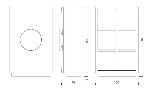 Шкаф из ископаемого дуба Teúkhō SELĒNĒ ARCH-00017851 - Вид №5