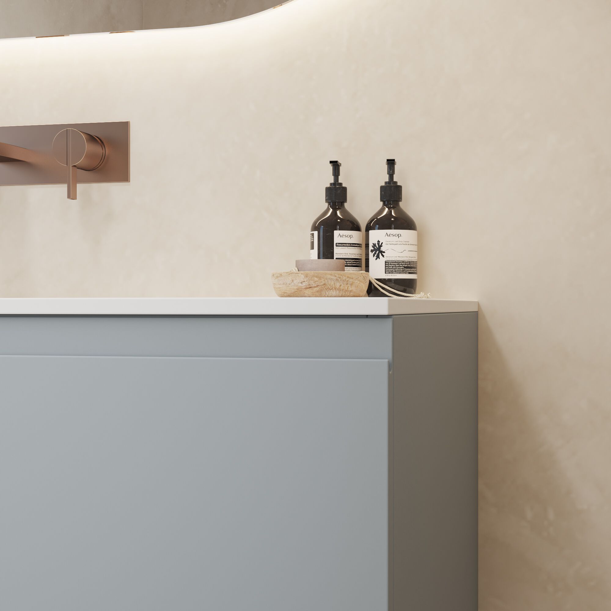 Двойная раковина Corian® с ящиками RILUXA Apollo ARCH-00102891 - Вид №8