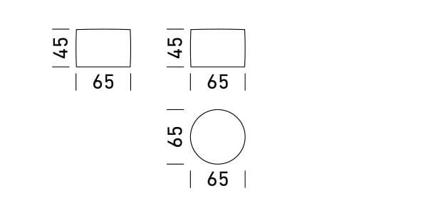 Круглый пуф из ткани Dienne Salotti 07 ARCH-00087299 - Вид №2