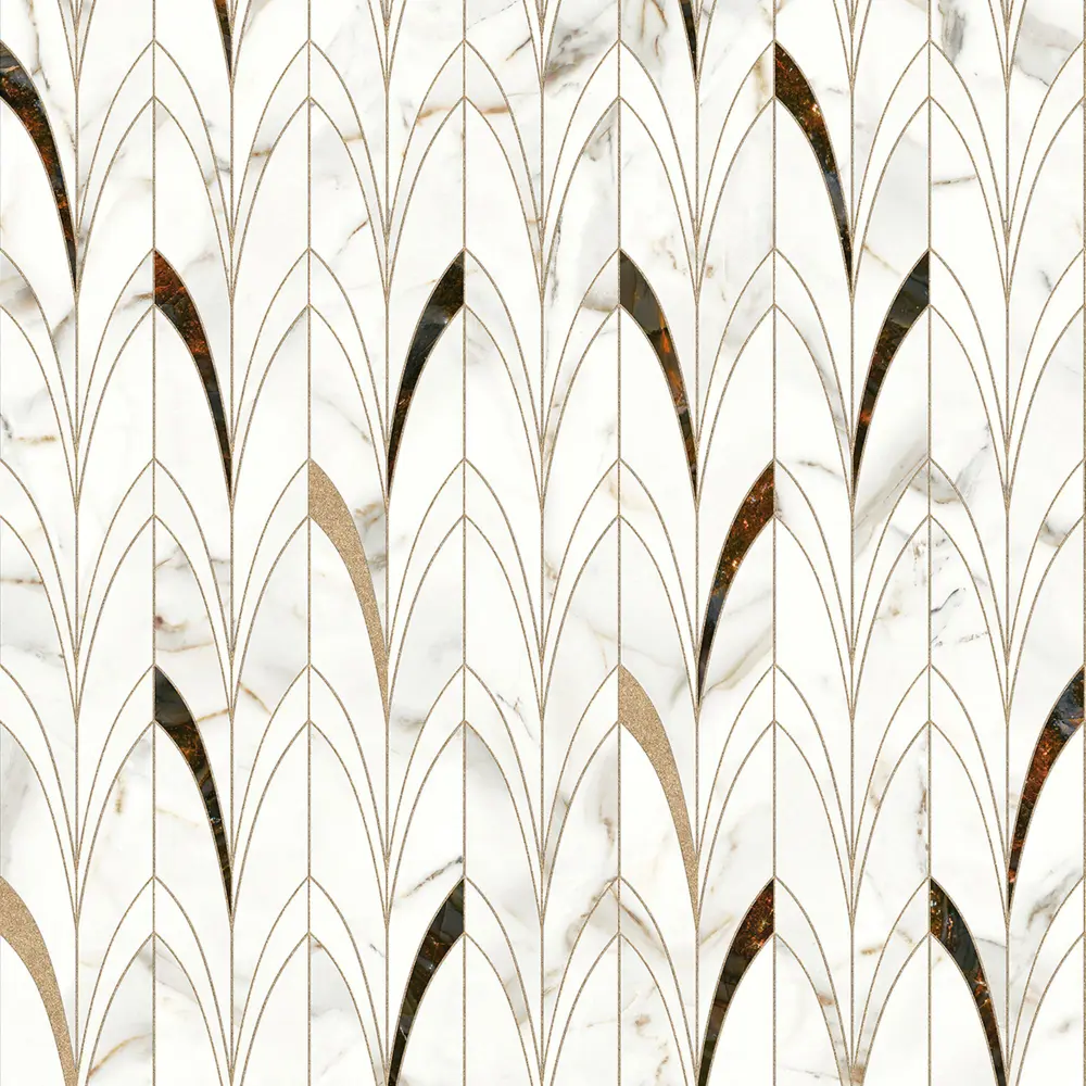 Стеновая панель Delicate Amber 240x0.4x60 см алюминий цвет белый ALUMOART STLM-2040820