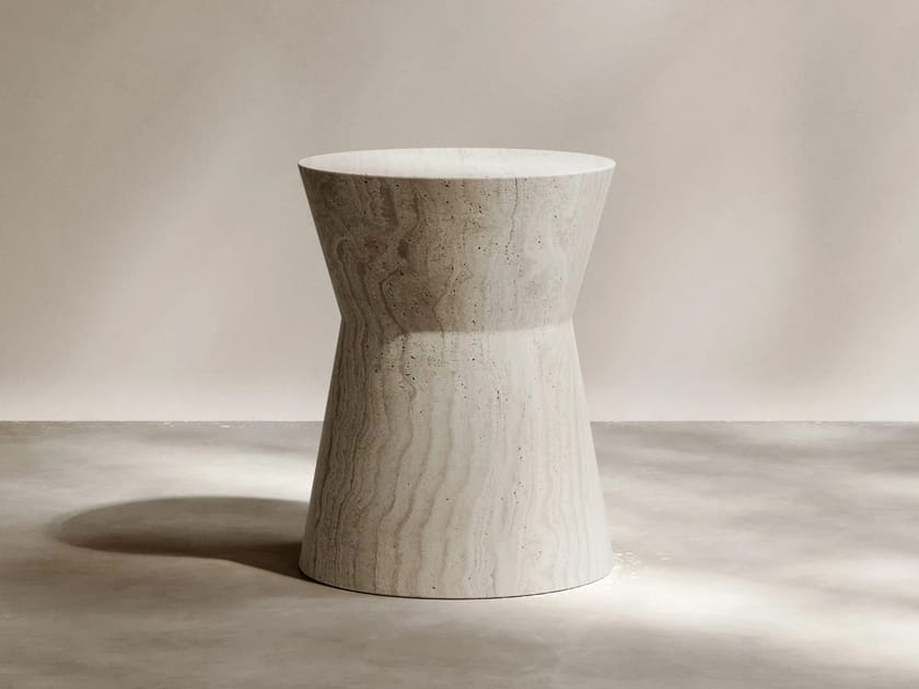 Guéridon круглый монолитный натуральный камень Paloma Editions IMMORTELLE ARCH-00085852