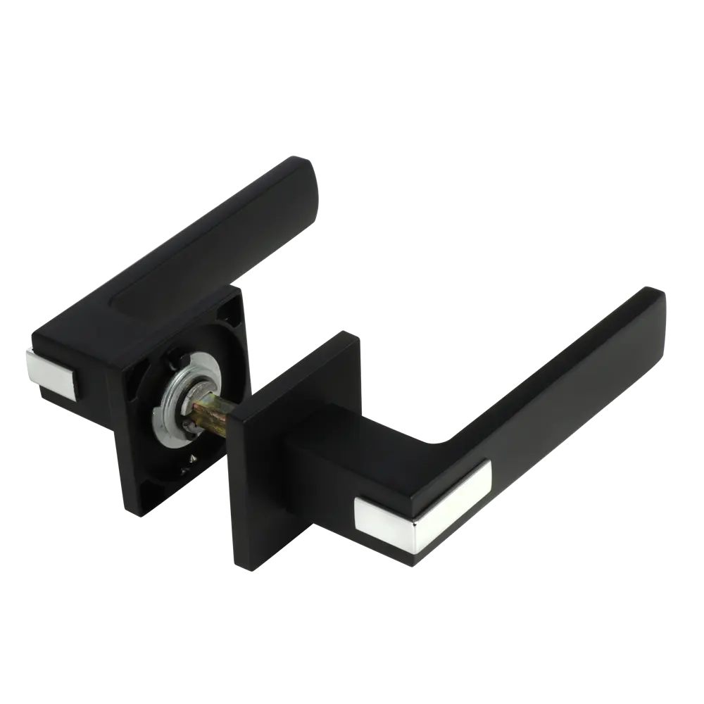 Дверные ручки Edson EDS-136B-Q2 черные для межкомнатных дверей 85170395 STLM-0895380