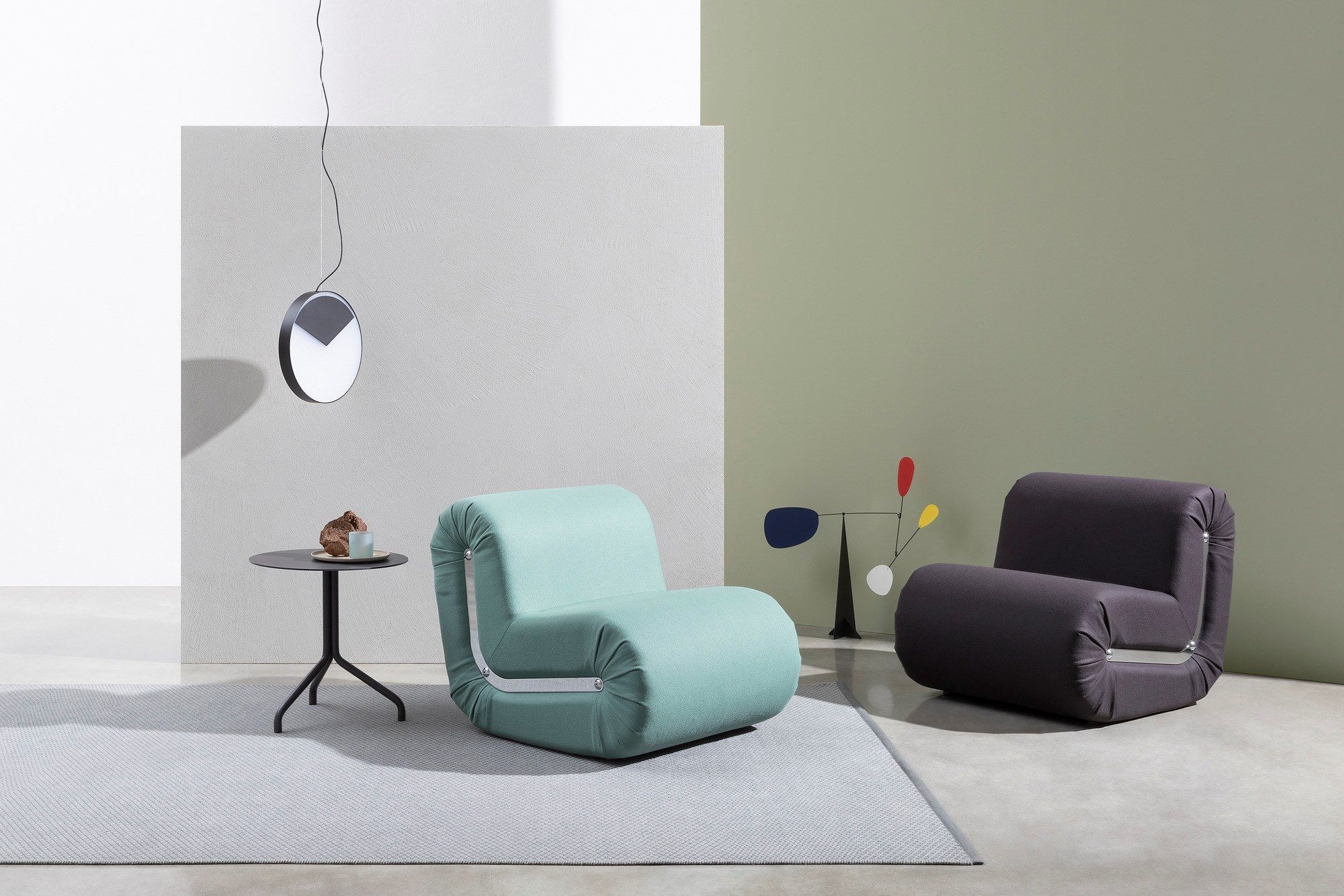 Высокий круглый металлический журнальный столик B-LINE AD.От ARCH-00124020 - Вид №7