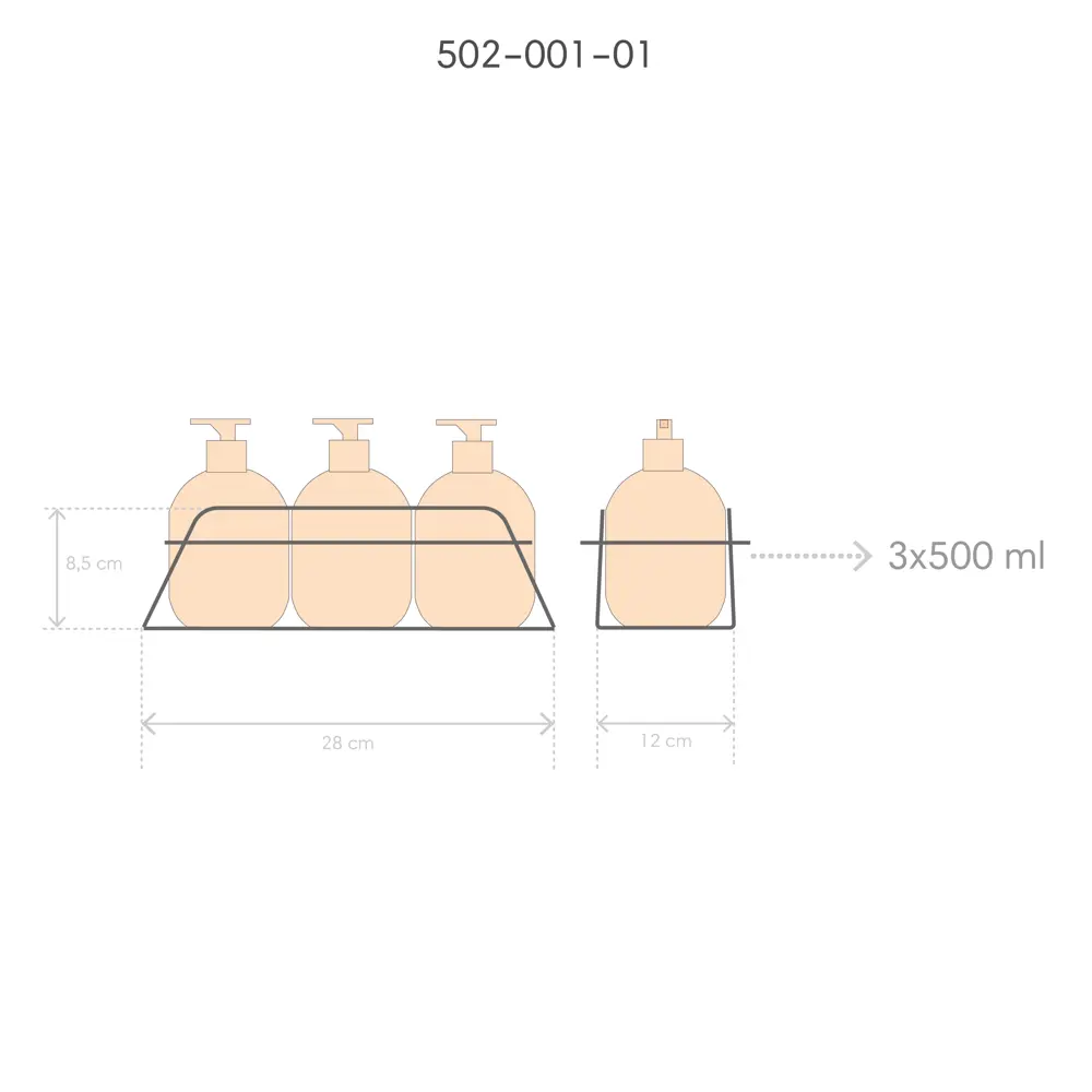 Полка для ванной 28x12x8.5 см цвет хром ЧМЗ Модулус STLM-2161126 - Вид №8