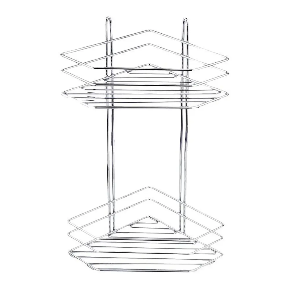 Полка для ванной комнаты двухъярусная угловая хром Santreyd Без серии STLM-2104784 - Вид №1