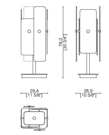 Стеклянная настольная лампа Sicis Оскар ARCH-00128896 - Вид №1