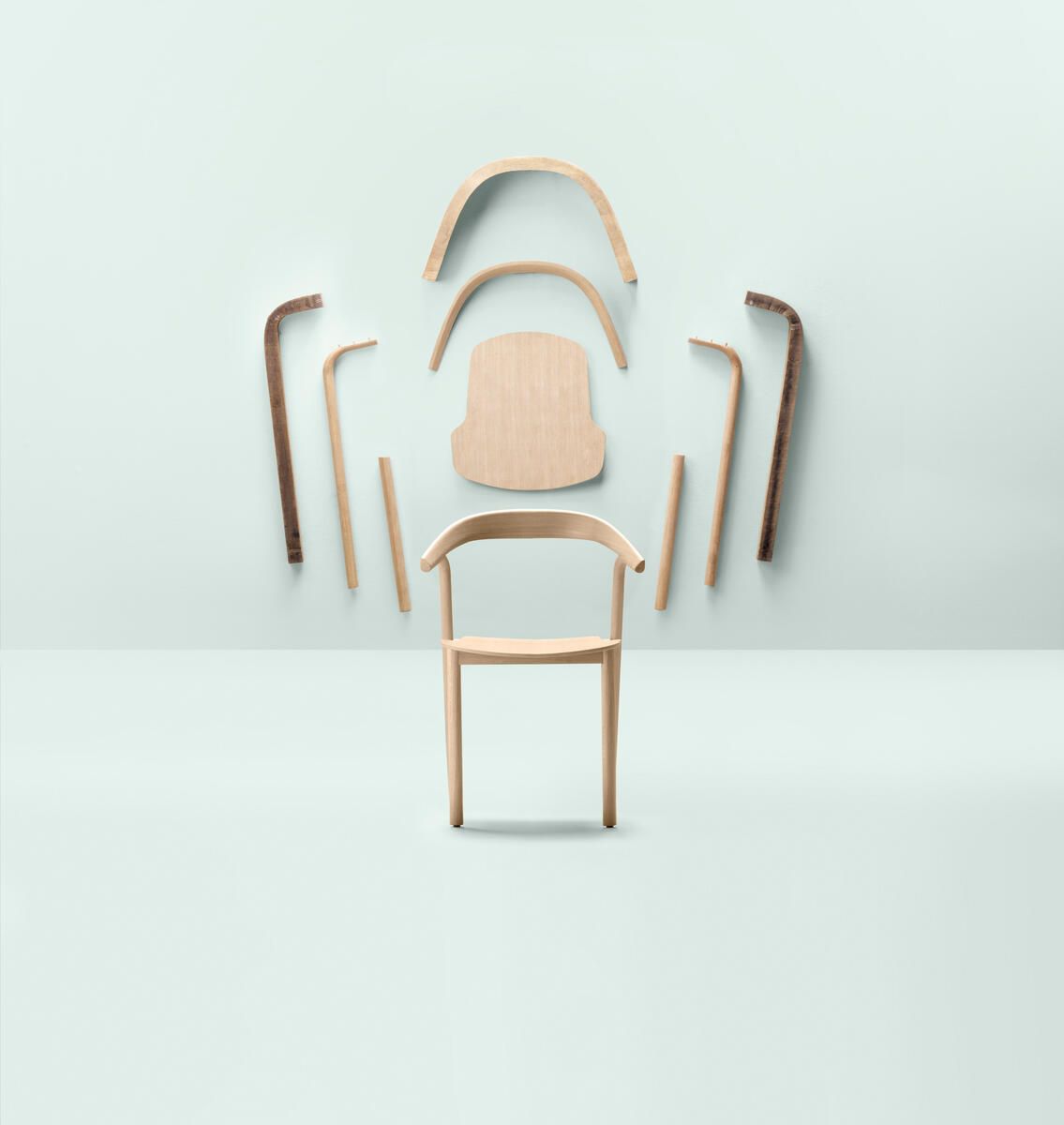 Дубовый стул с подлокотниками ALKI MAKIL ARCH-00101833 - Вид №16