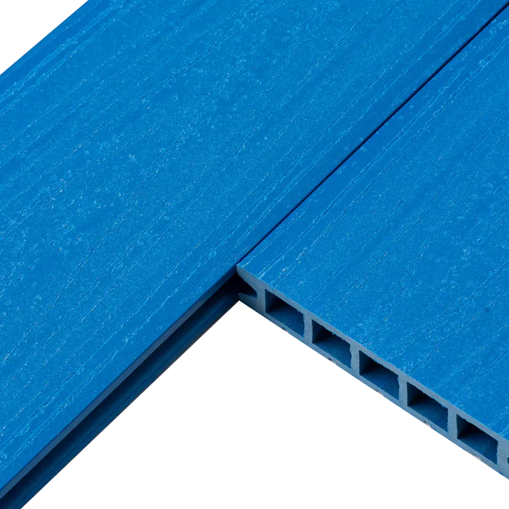 Террасная доска ДПК MultiDeck цвет Лазурь 3000x150x27 мм Вельвет 0.45 м² МУЛЬТИДЕК STLM-2124408 - Вид №4