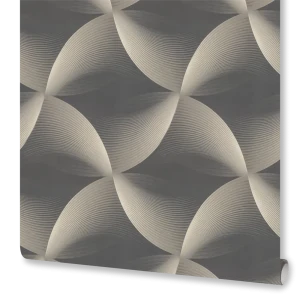 Обои флизелиновые Monte Solaro Motion темно-серые абстрактные 1.06 м 89423816