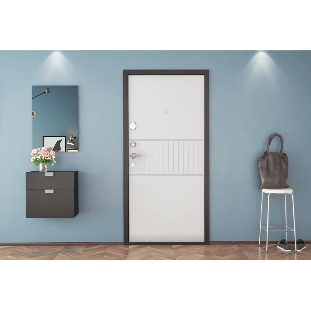 Дверь входная металлическая Премиум New 88x205 см правая силк милк DOORHAN STLM-2098540 - Вид №6