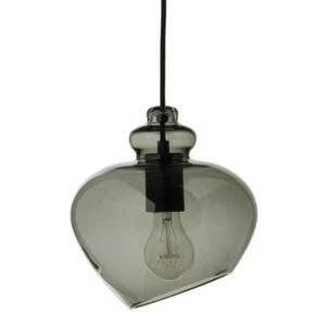 11723350505001 Лампа подвесная grace, 25хD21 см, зеленое дымчатое стекло, черный цоколь Frandsen