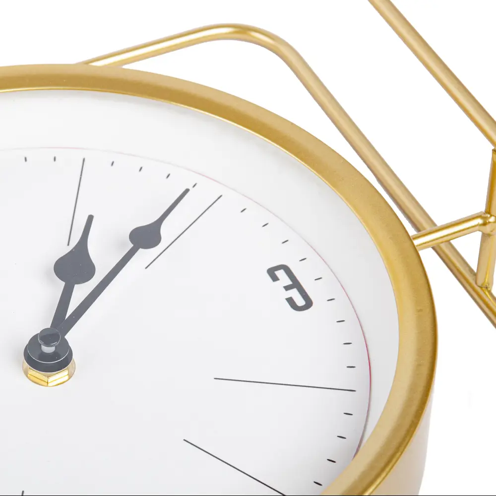 Часы настольные Rectangle квадрат металл цвет золотой бесшумные 27.5x28.5 см Santreyd Дизайн STLM-2196787 - Вид №2