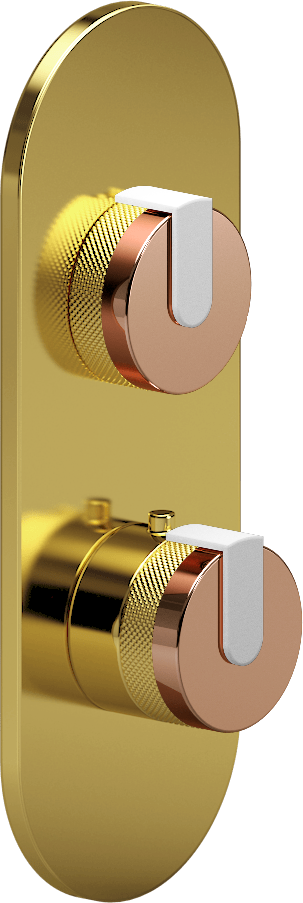 E-8026-R1RGE0-L1WT-AU-T Планка M-Series с 2 ручками - Внешняя часть GRAFF MOD+