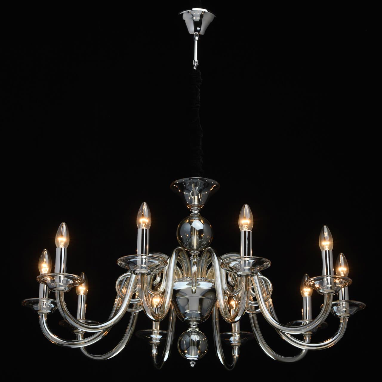 Подвесная люстра MW-Light Элла 483012710 MW-LIGHT ДИЗАЙНЕРСКИЕ, ЭЛЛА 187312 Бежевый  - Вид №3