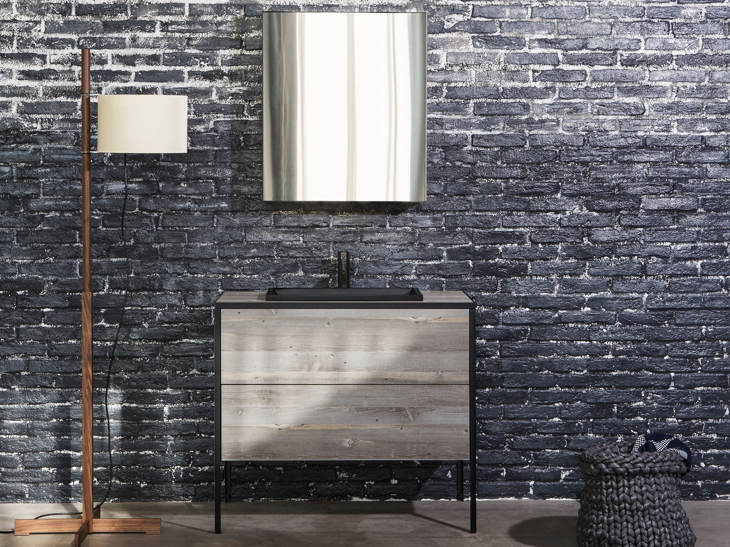 Деревянный шкаф для раковины с выдвижными ящиками Miratap Skatina ARCH-00058889