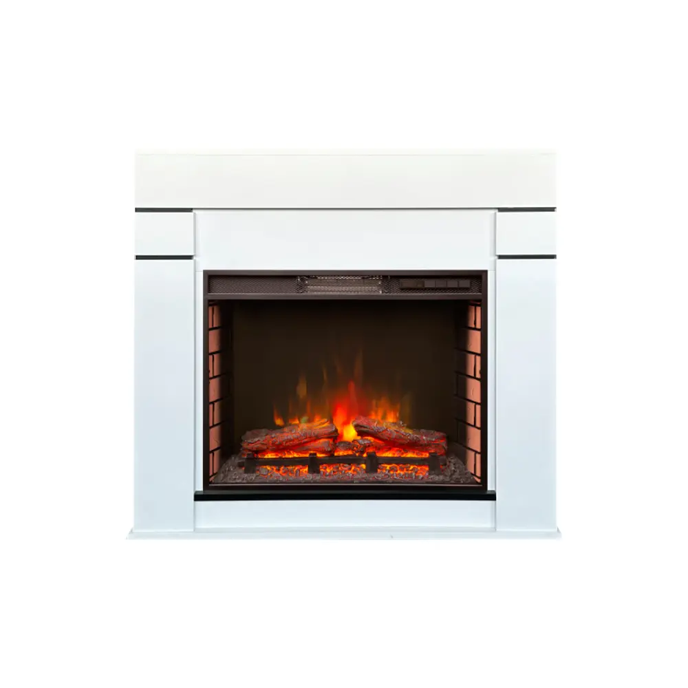 Каминокомплект Realflame Altair 25/25.5 WTM-F511 с очагом Evrika 25.5 2000Вт белый матовый