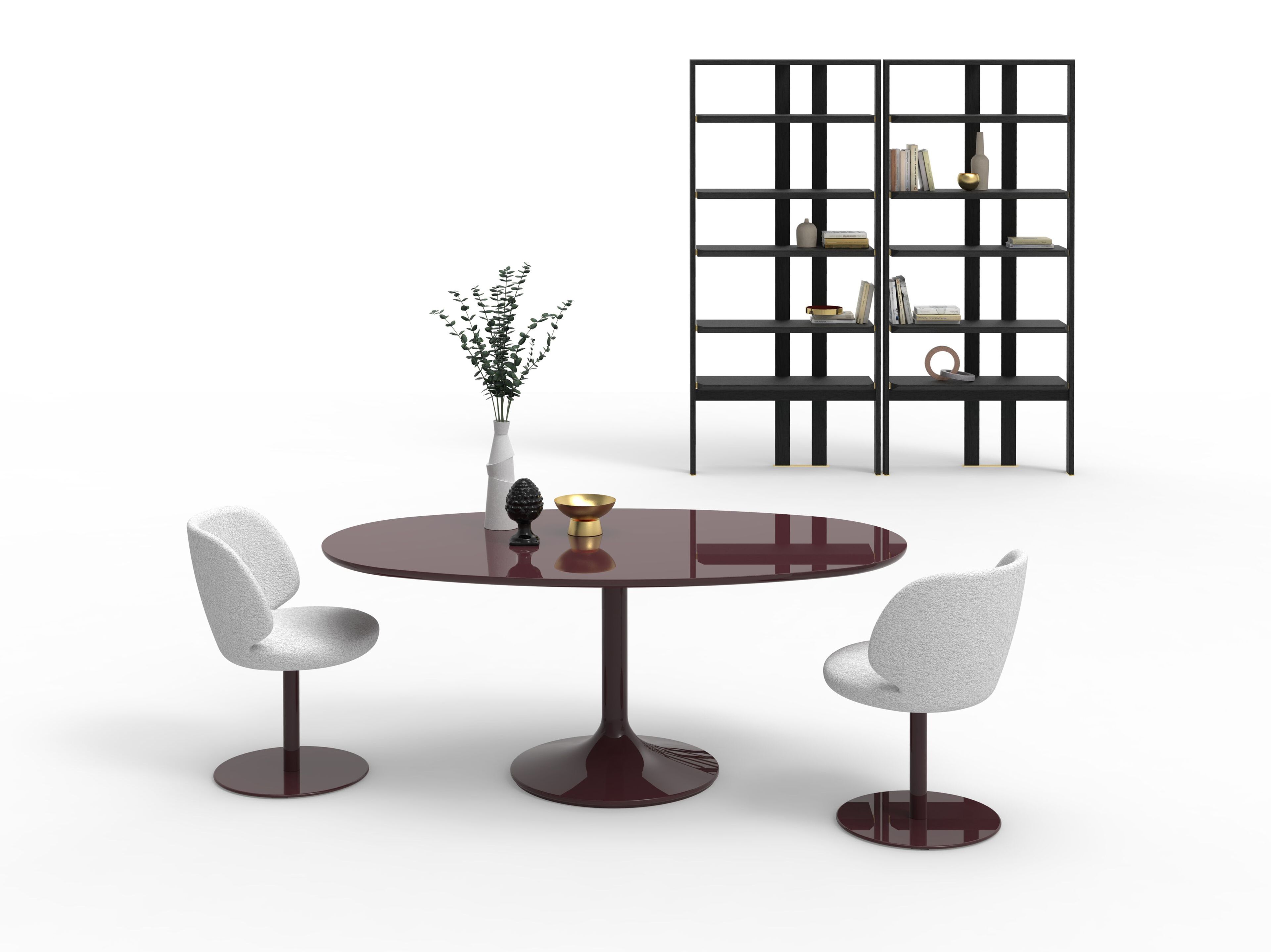 Овальный обеденный стол Vibieffe 4150 TWIST ARCH-00075919 - Вид №1