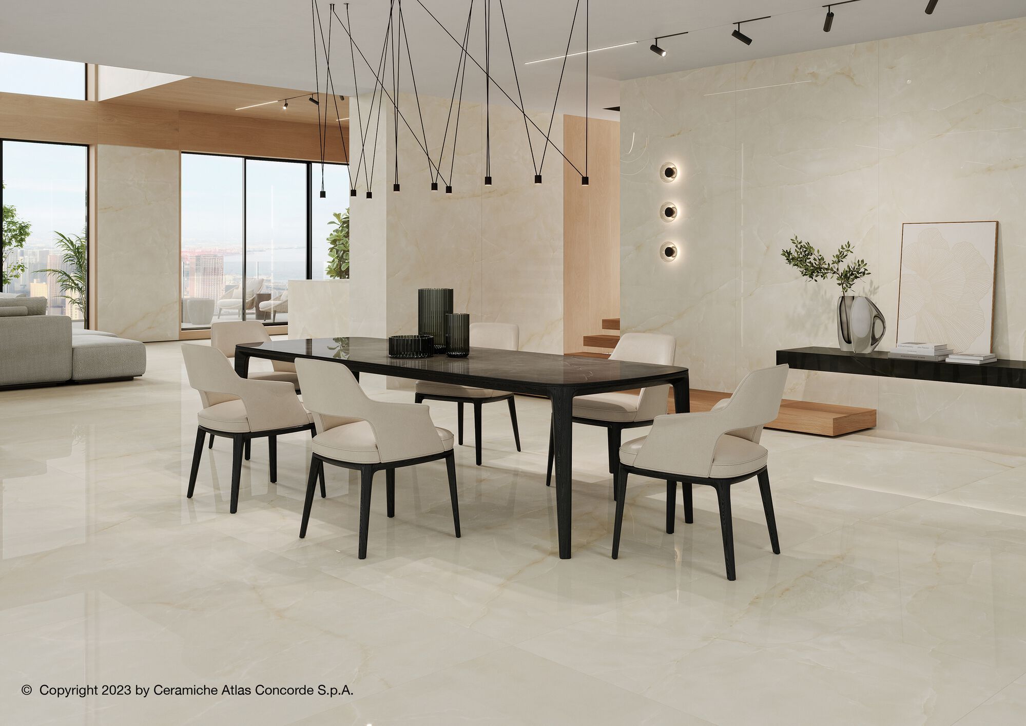 Напольное / керамогранит с эффектом оникса Atlas Concorde Marvel Onyx ARCH-00100320 - Вид №13