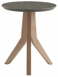 I.T.F. Design Круглый журнальный столик со столешницей из мдф, покрытый керамикой