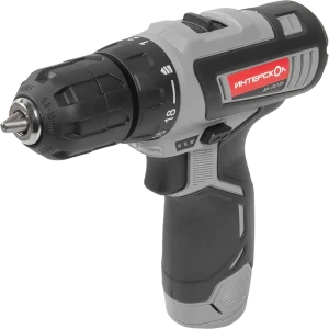 Дрель-шуруповерт аккумуляторная Интерскол ДА-10/12Л, 12 В Li-ion 2x1.5 Ач