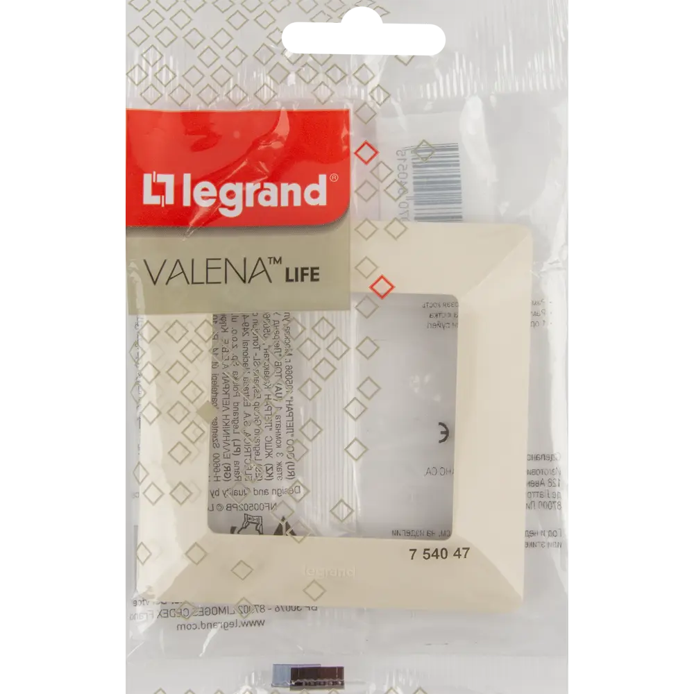 Рамка Legrand VLN-L 1 пост слоновая кость Valena Life STLM-2201733 - Вид №3