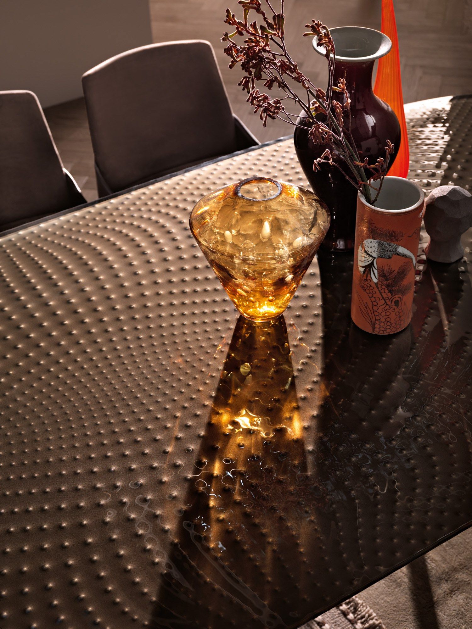 Стол с окрашенным металлическим основанием и стеклянным верхом FIAM ITALIA Coral Beach ARCH-00050702 - Вид №10