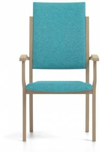 PIAVAL Штабелируемый стул из ткани с высокой спинкой Polka | health & care 30-35/1