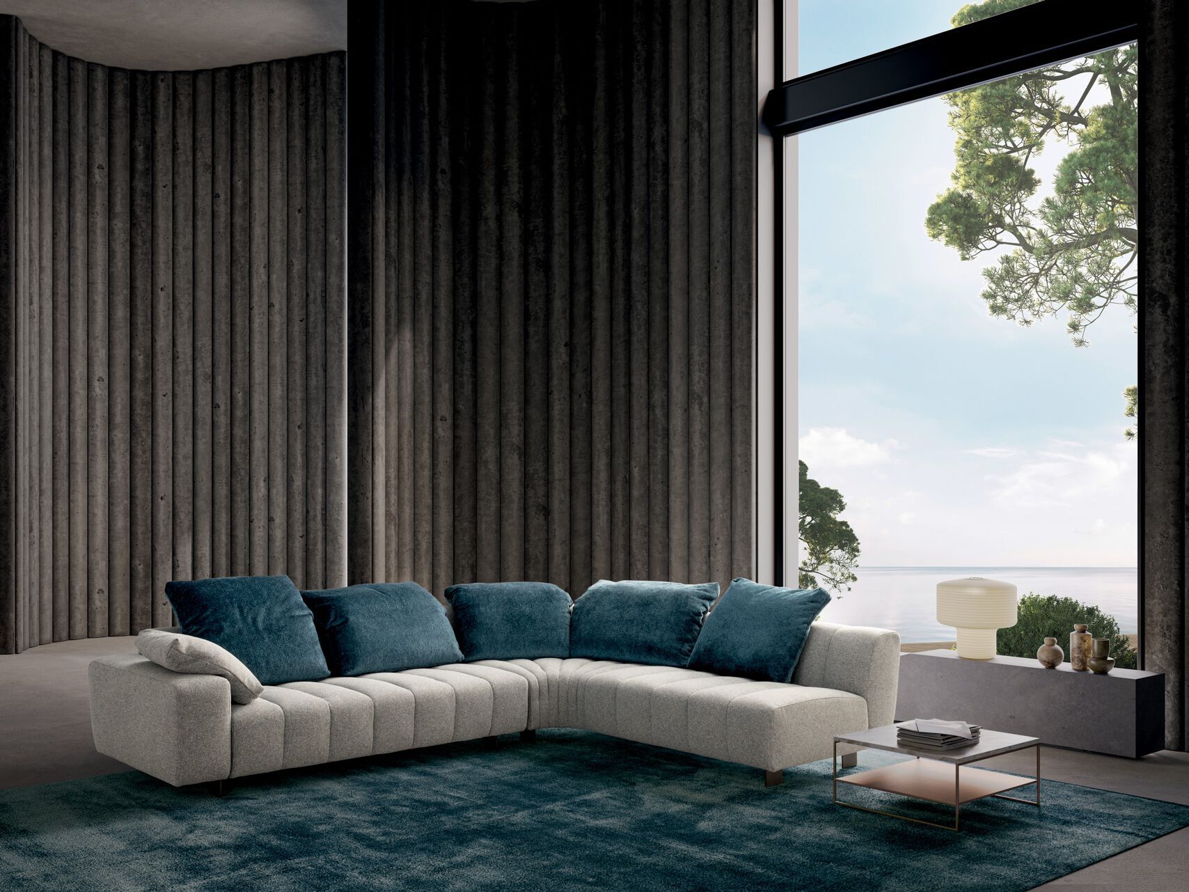 Угловой диван из ткани VALENTINI Брандо ARCH-00077224 - Вид №2