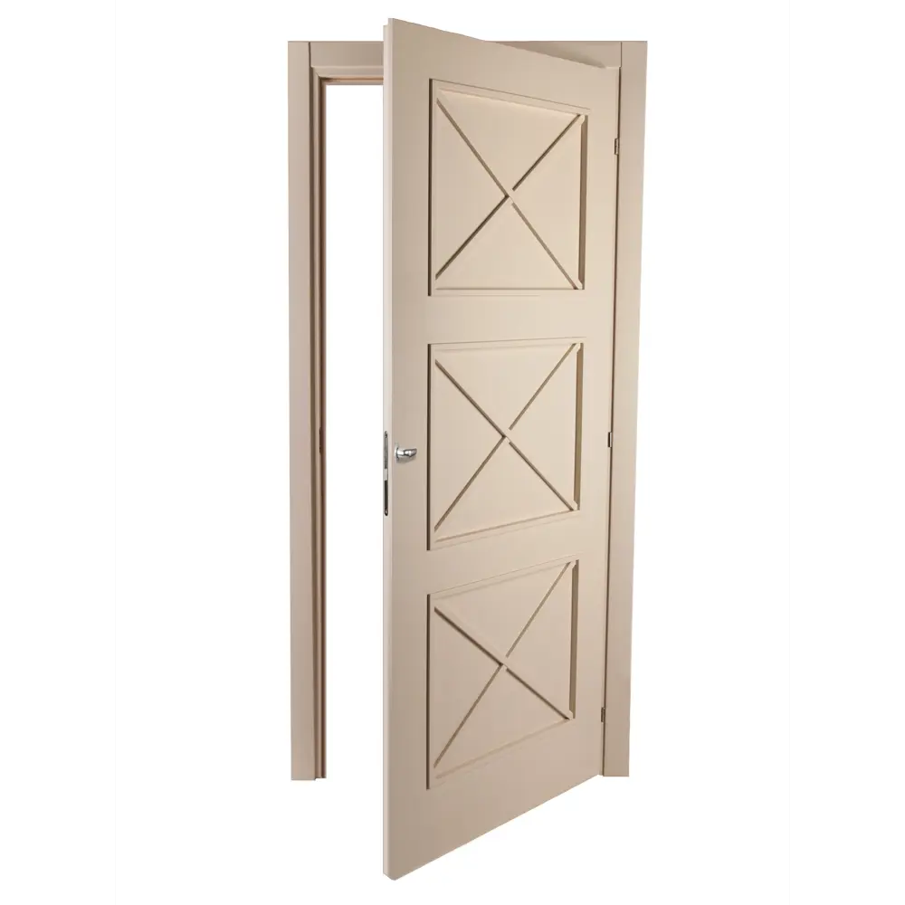 Дверь межкомнатная Камелия 70х200 см, цвет магнолия, с фурнитурой МАРИО РИОЛИ STLM-2082088 - Вид №4