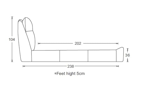 Кожаная двуспальная мягкая кровать CAMPO DE' FIORI HUSH ARCH-00008410 - Вид №3