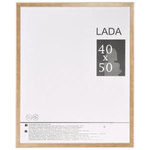 Рамка Lada, 40x50 см, пластик, цвет белый/дуб 85947299 STLM-2194049