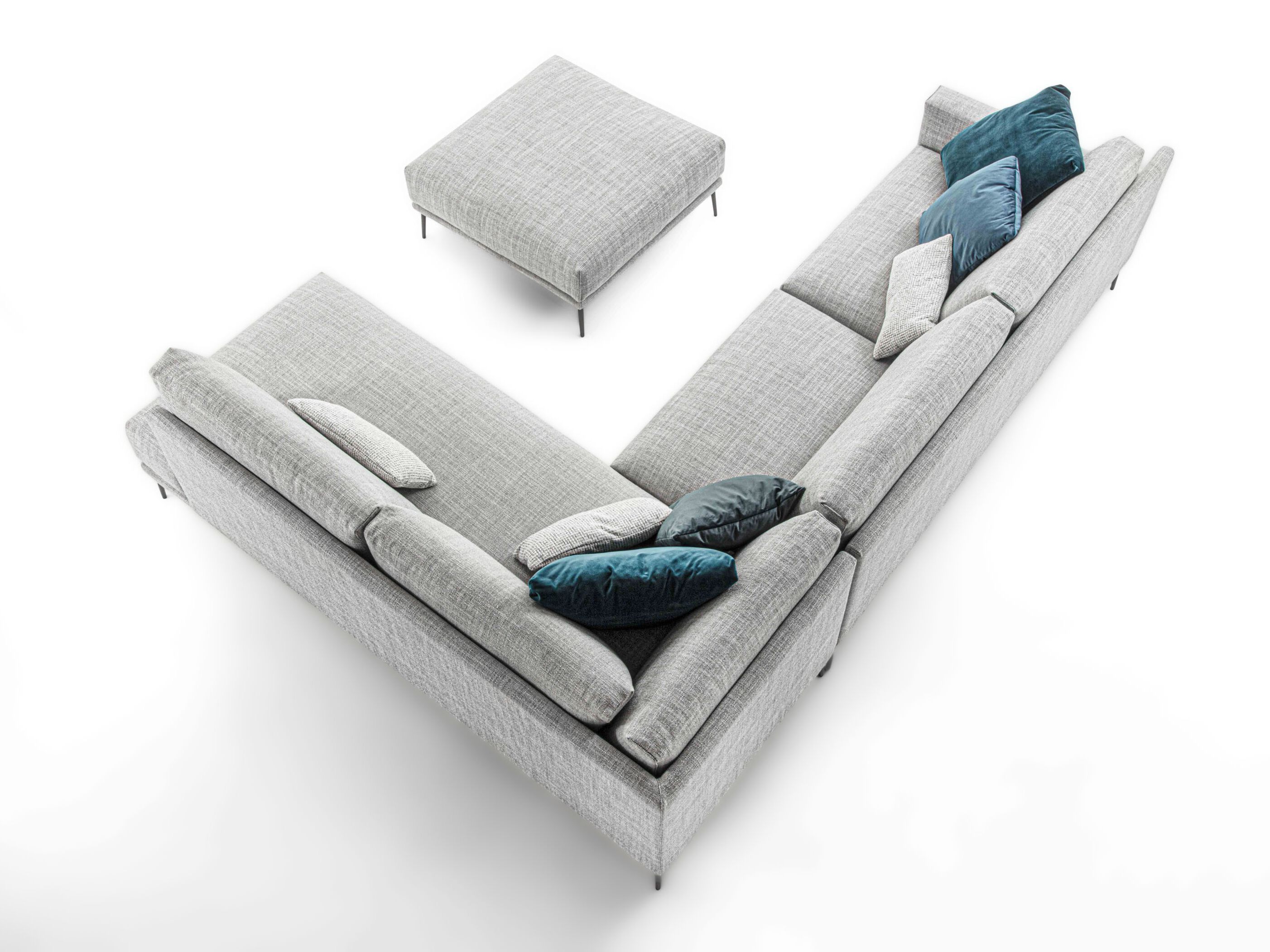 Съемный угловой диван из ткани GRUPPO FOX день Фокса ARCH-00011829