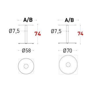 Основание стального стола