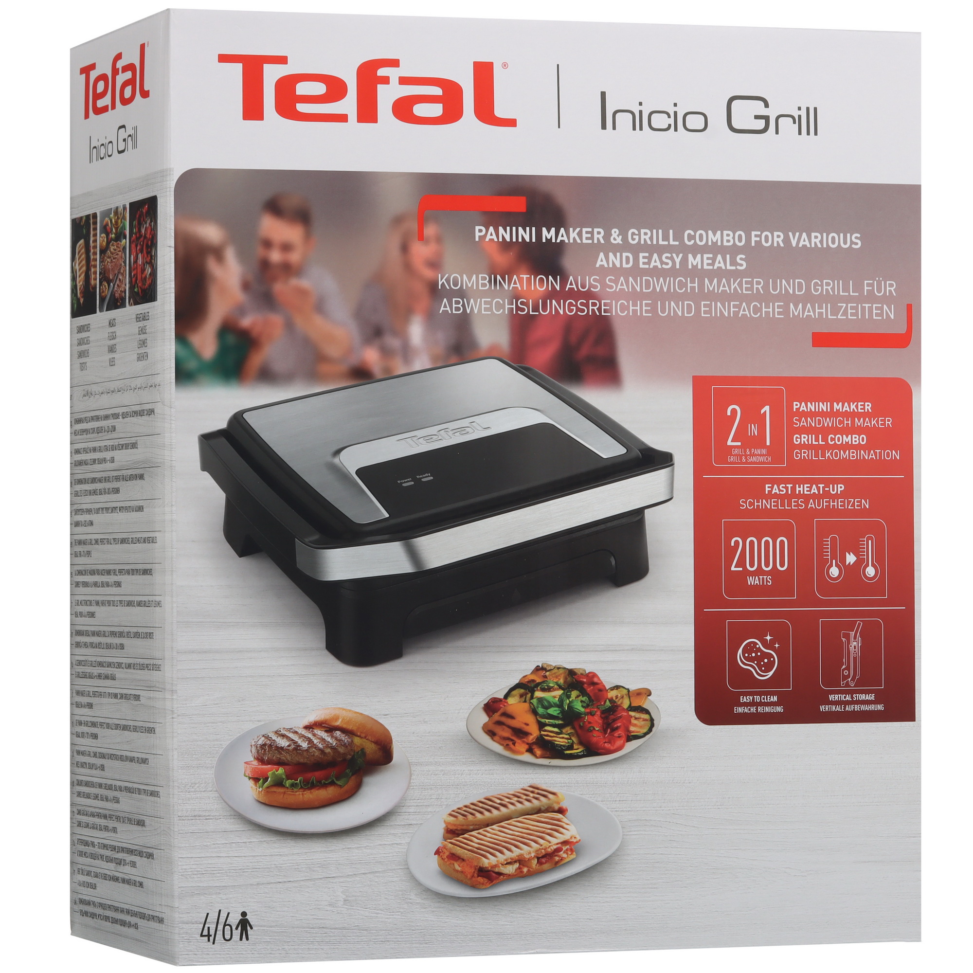 9238424 Гриль Tefal Inicio GC271D10 черный STDN-0103421 - Вид №8