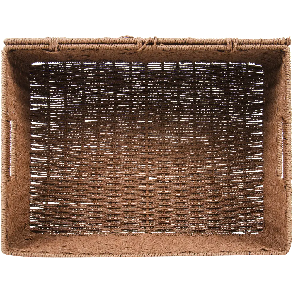 Корзина для хранения 38x18x28 см бумажный шпагат цвет коричневый Santreyd STLM-2205109 - Вид №2