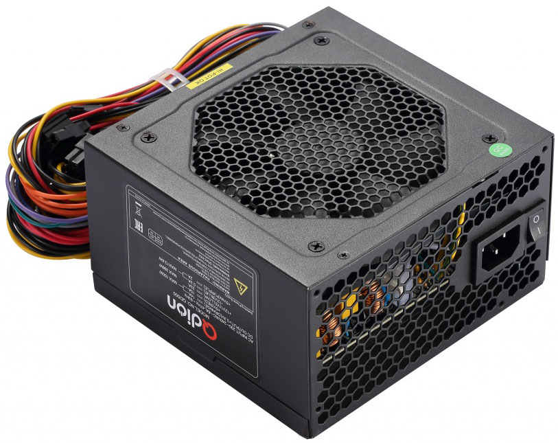 QD500 Power supply qdion atx 500w, 120mm, 5xsata, 1xpci-e(6+2), nonpfc FSP Santreyd 