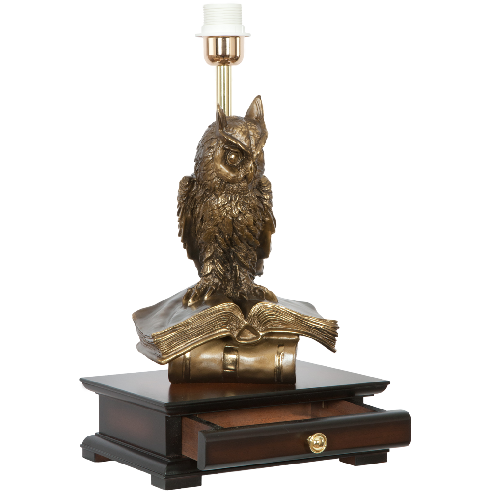 33006/1,34057 Настольная лампа с бюро Ученый Филин Тюссо Игуана Беж BOGACHO 4627138211540, 4627138151099 - Вид №4