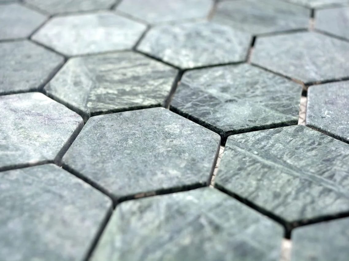 Зеленая мраморная мозаика Mosaix ARCH-00116441