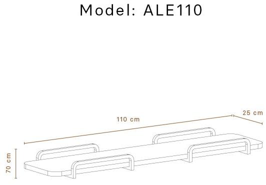 Momocca Деревянная полка Adara Ale110 - Вид №2