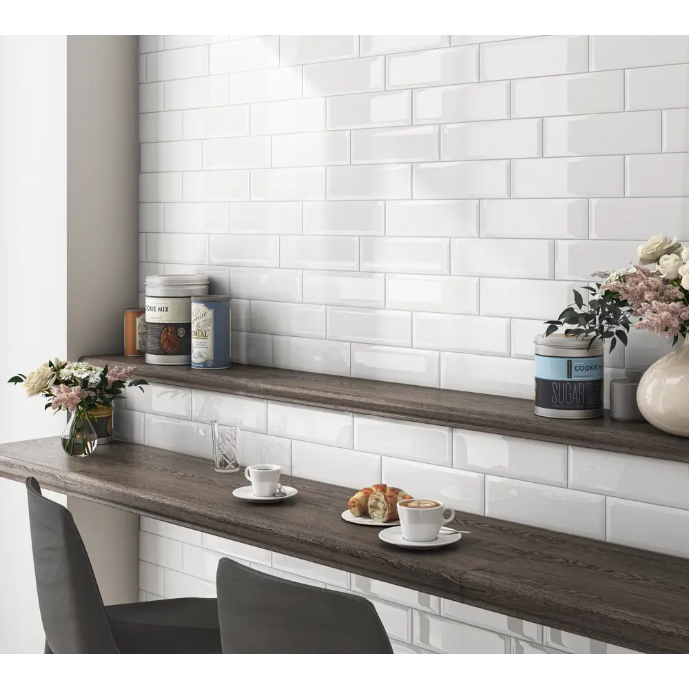 Kerama Marazzi Аккорд: белая глянцевая плитка для интерьера 86360037 STLM-0068061 - Вид №4